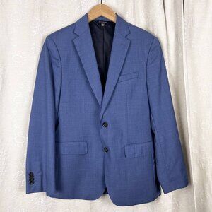 Banana Republic 38S Guabello wool 2-button suit jacket blue lightweight blazer